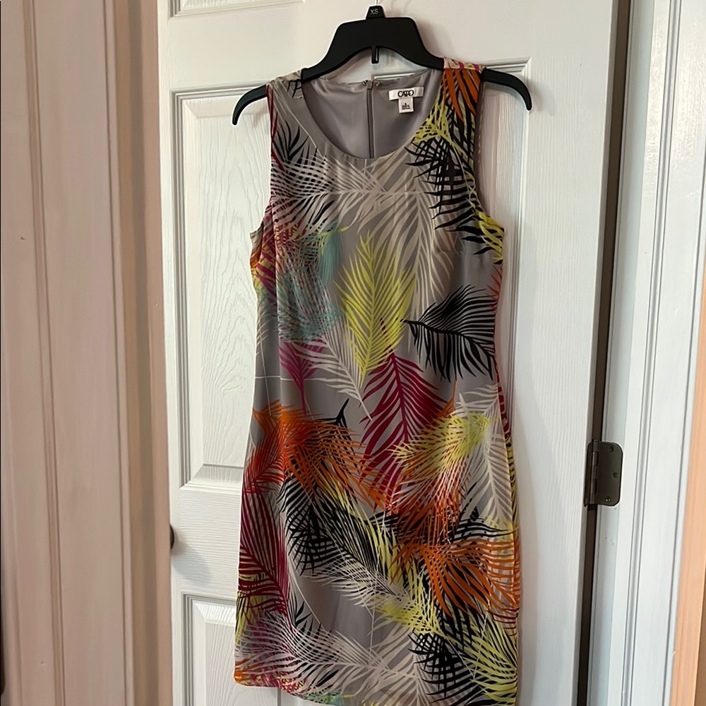 Chico's Yellow Orange Sheath Mini Dress